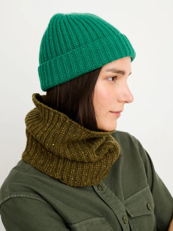 Women Alex Mill Accessories Cashmere Donegal Neckwarmer Moss Donegal
