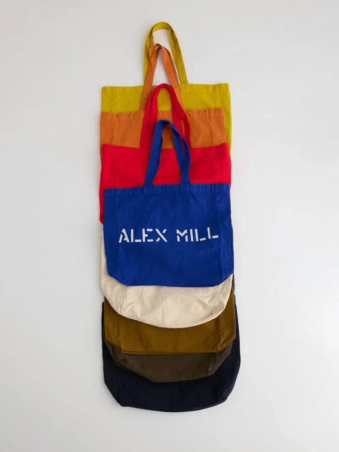 Women Alex Mill Accessories Garment Dyed Alex Mill Tote Cobalt Women Alex Mill Accessories Garment Dyed Alex Mill Tote Cobalt