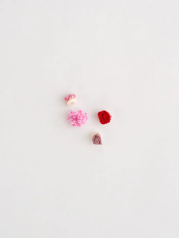 Women Alex Mill Accessories Rosette 4Pack Redpink Women Alex Mill Accessories Rosette 4Pack Redpink