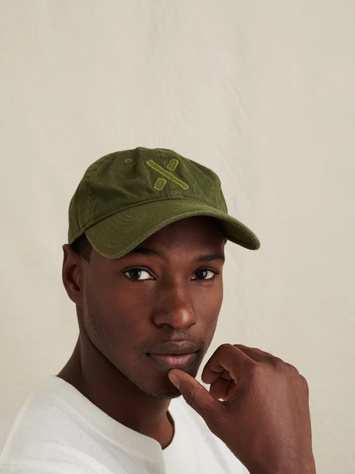 Women Alex Mill Accessories X Canvas Field Cap Deep Olive