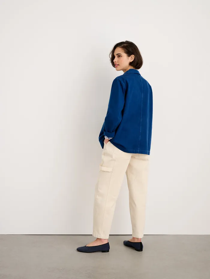 Women Alex Mill Jackets Outerwear Britt Work Jacket In Recycled Denim Cobalt