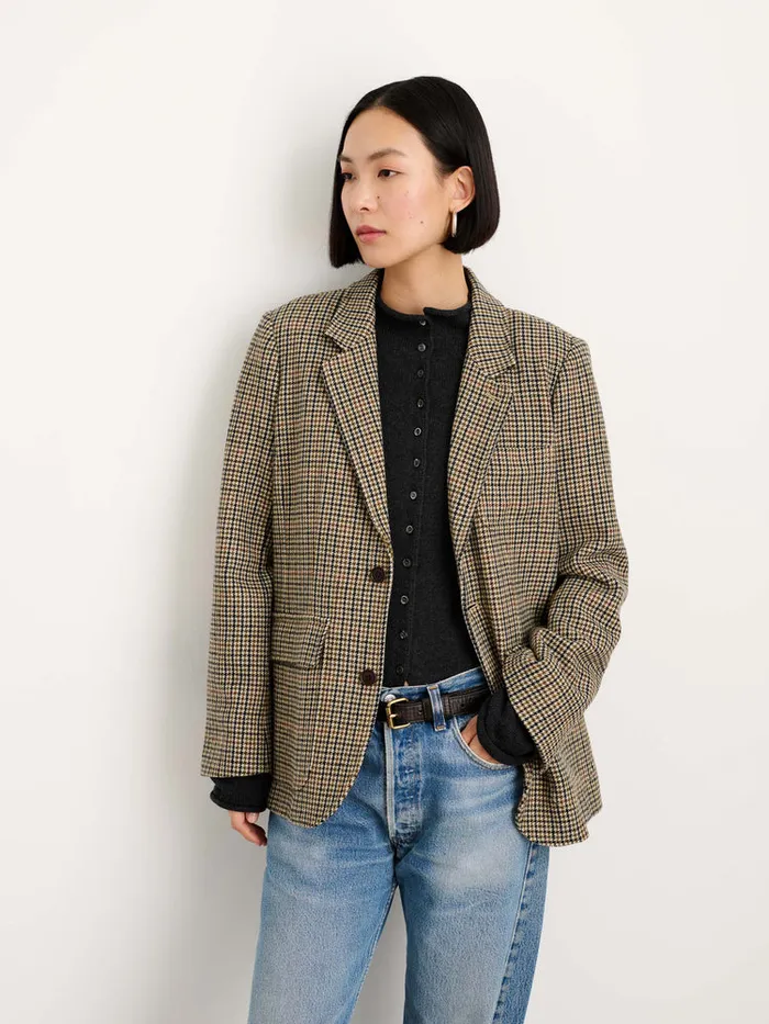 Women Alex Mill Jackets Outerwear Cecilie Blazer In Wool Tweed