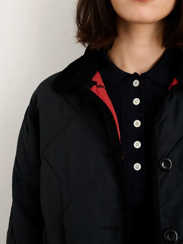 Women Alex Mill Jackets Outerwear Quinn Quilted Jacket In Nylon Black