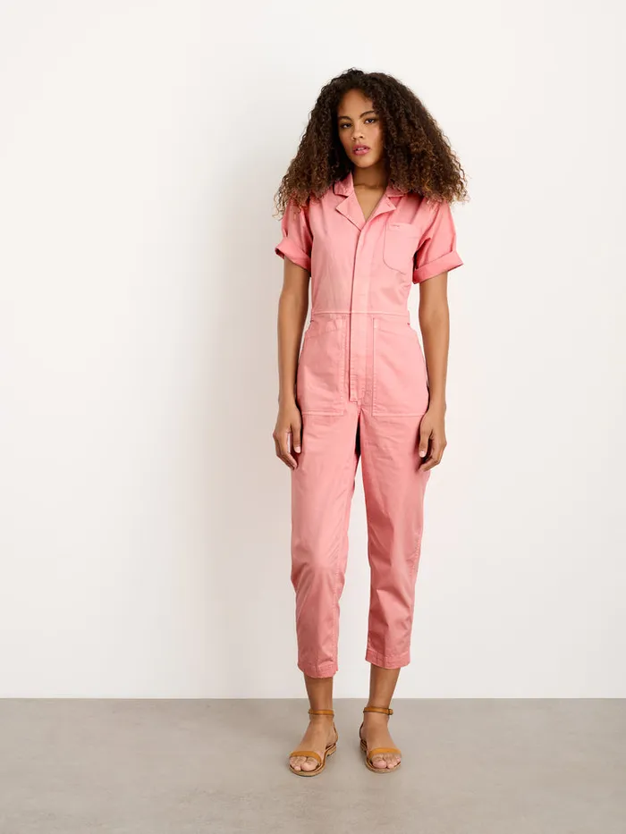 Women Alex Mill Jumpsuits Botanical Dyed Standard Short Sleeve Jumpsuit