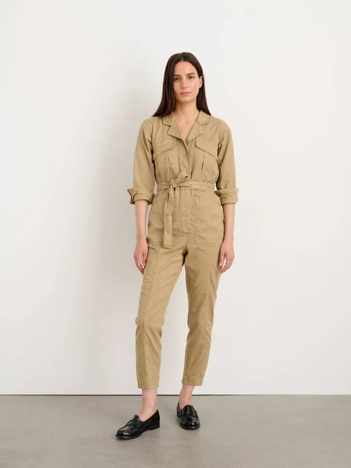 Women Alex Mill Jumpsuits Expedition Jumpsuit In Washed Twill Vintage Khaki