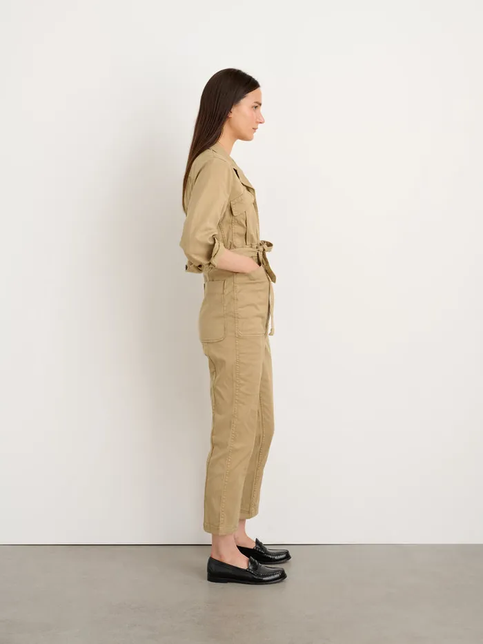 Women Alex Mill Jumpsuits Expedition Jumpsuit In Washed Twill Vintage Khaki