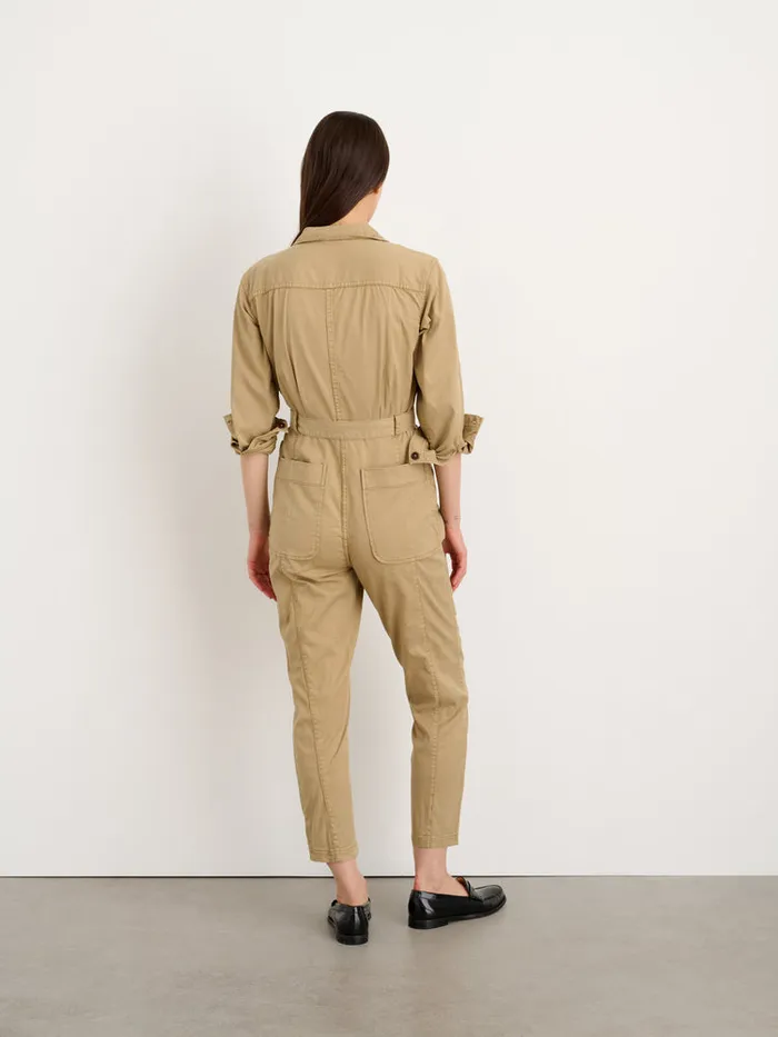 Women Alex Mill Jumpsuits Expedition Jumpsuit In Washed Twill Vintage Khaki