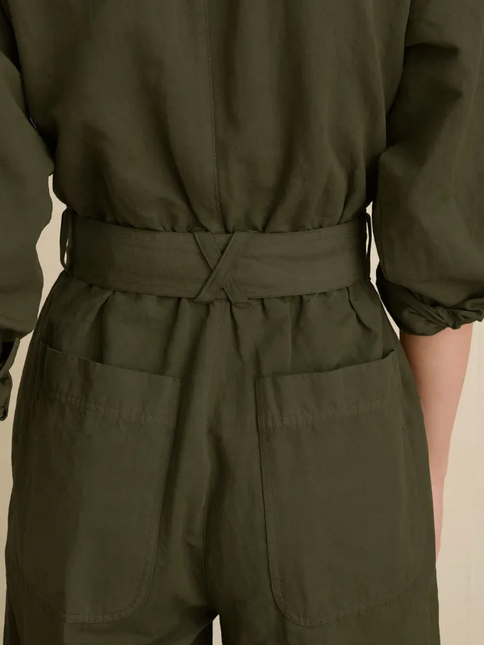 Women Alex Mill Jumpsuits Mel Jumpsuit Light Army Women Alex Mill Jumpsuits Mel Jumpsuit Light Army