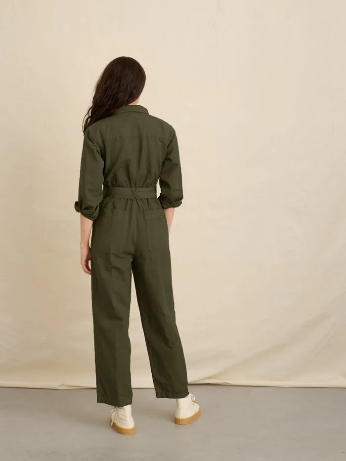 Women Alex Mill Jumpsuits Mel Jumpsuit Light Army Women Alex Mill Jumpsuits Mel Jumpsuit Light Army