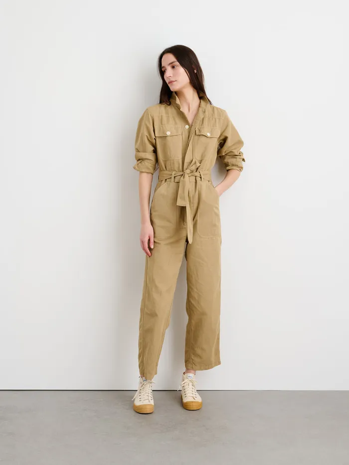 Women Alex Mill Jumpsuits Mel Jumpsuit Vintage Khaki