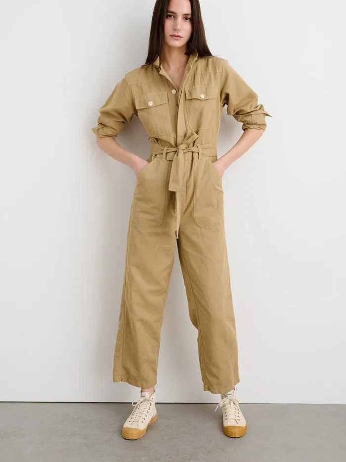 Women Alex Mill Jumpsuits Mel Jumpsuit Vintage Khaki