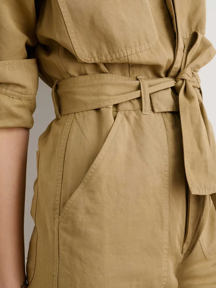 Women Alex Mill Jumpsuits Mel Jumpsuit Vintage Khaki