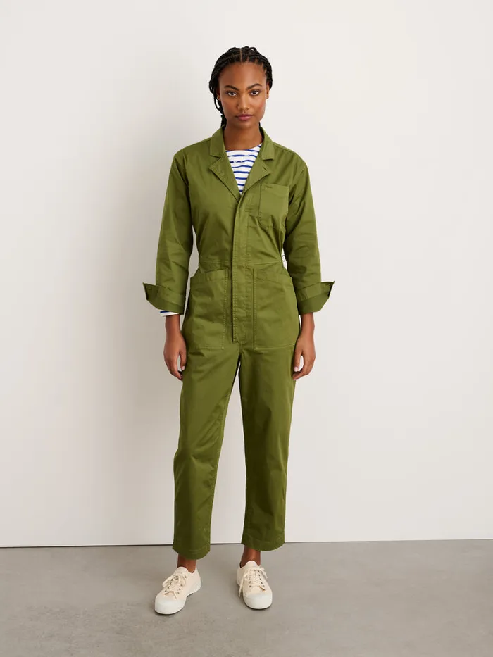 Women Alex Mill Jumpsuits Standard Jumpsuit In Cotton Twill Army Green