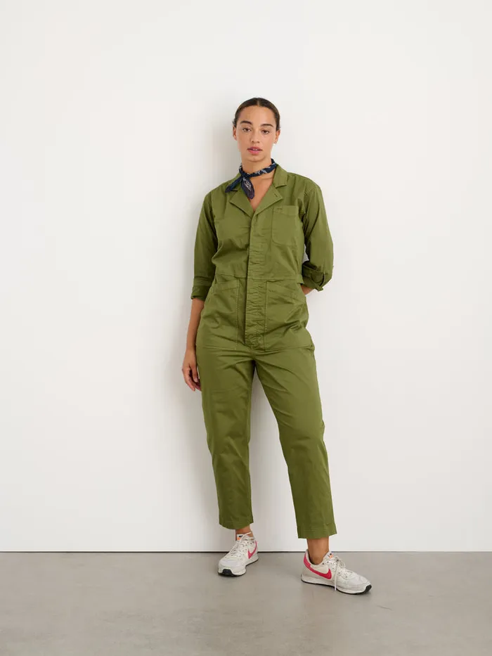 Women Alex Mill Jumpsuits Standard Jumpsuit In Cotton Twill Army Green