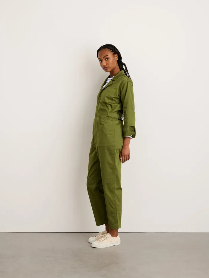 Women Alex Mill Jumpsuits Standard Jumpsuit In Cotton Twill Army Green