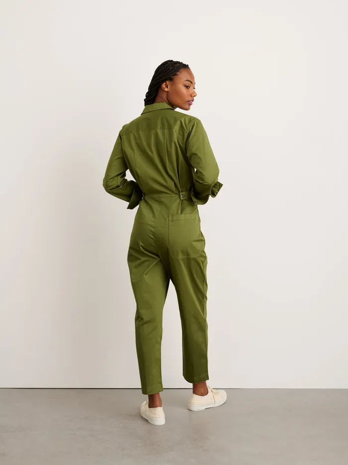 Women Alex Mill Jumpsuits Standard Jumpsuit In Cotton Twill Army Green