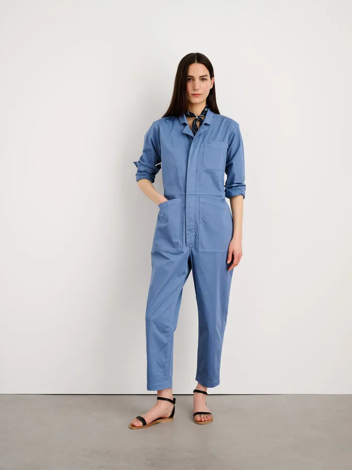 Women Alex Mill Jumpsuits Standard Jumpsuit In Cotton Twill Flight Blue