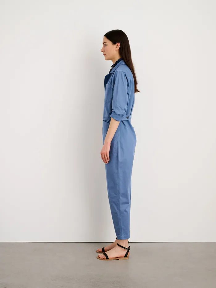 Women Alex Mill Jumpsuits Standard Jumpsuit In Cotton Twill Flight Blue