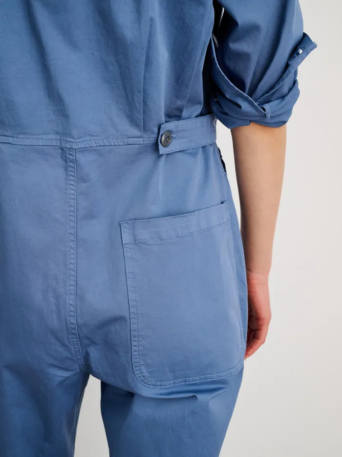 Women Alex Mill Jumpsuits Standard Jumpsuit In Cotton Twill Flight Blue