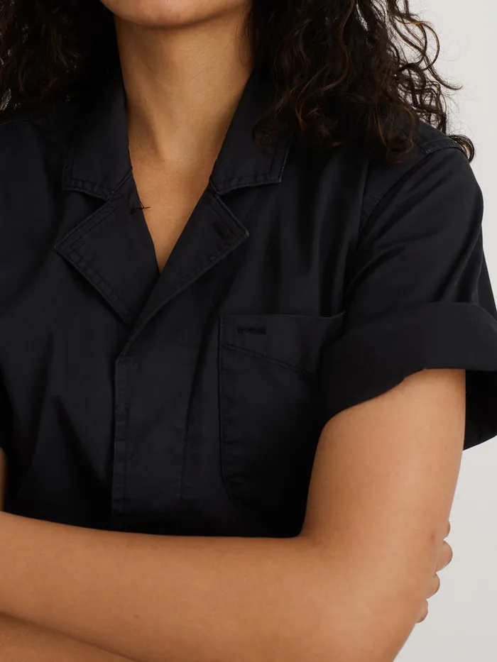 Women Alex Mill Jumpsuits Standard Short Jumpsuit In Cotton Twill Black