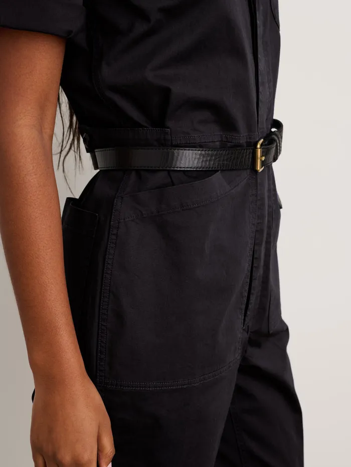 Women Alex Mill Jumpsuits Standard Short Sleeve Jumpsuit Black