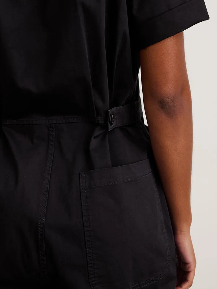 Women Alex Mill Jumpsuits Standard Short Sleeve Jumpsuit Black