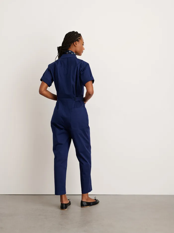 Women Alex Mill Jumpsuits Standard Short Sleeve Jumpsuit Dark Navy