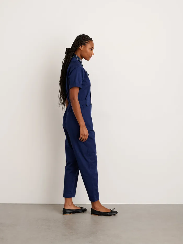 Women Alex Mill Jumpsuits Standard Short Sleeve Jumpsuit Dark Navy