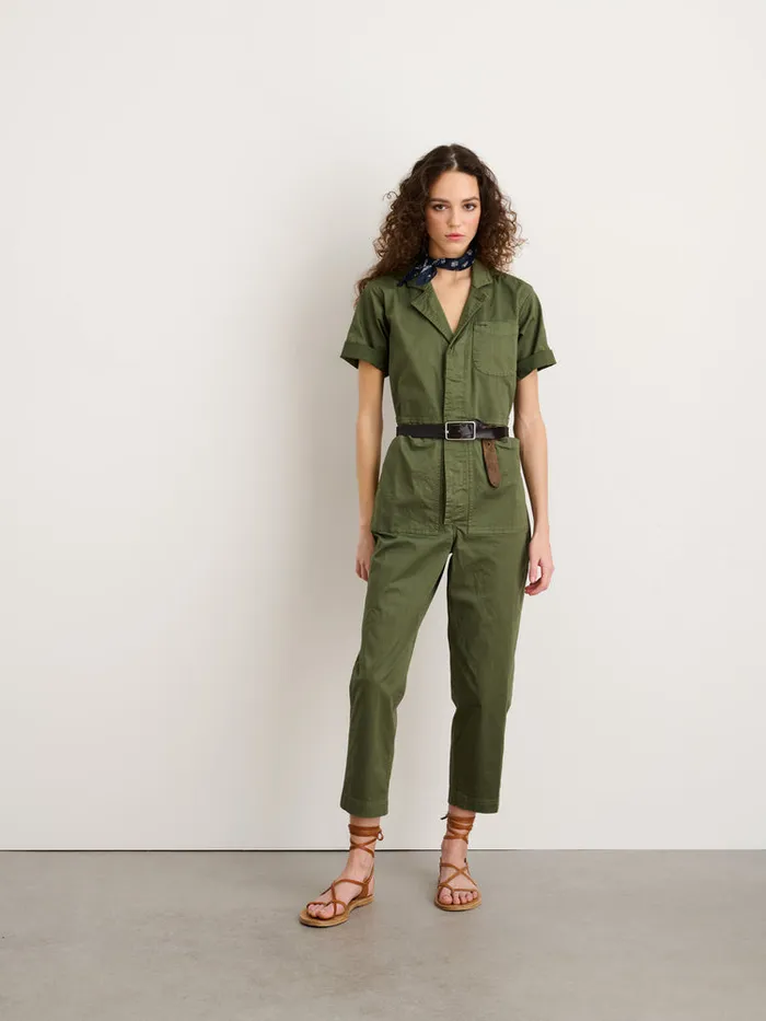 Women Alex Mill Jumpsuits Standard Short Sleeve Jumpsuit Faded Olive