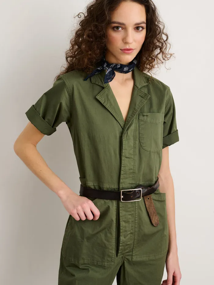 Women Alex Mill Jumpsuits Standard Short Sleeve Jumpsuit Faded Olive