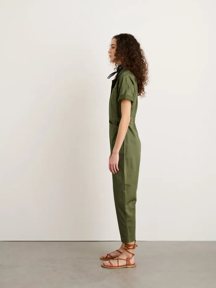 Women Alex Mill Jumpsuits Standard Short Sleeve Jumpsuit Faded Olive