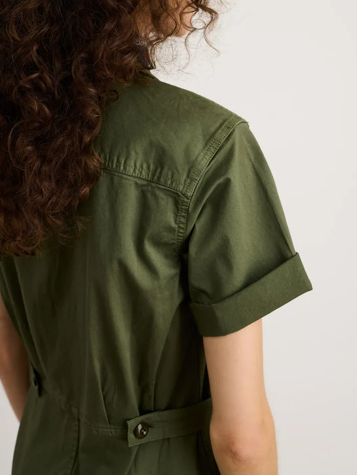 Women Alex Mill Jumpsuits Standard Short Sleeve Jumpsuit Faded Olive