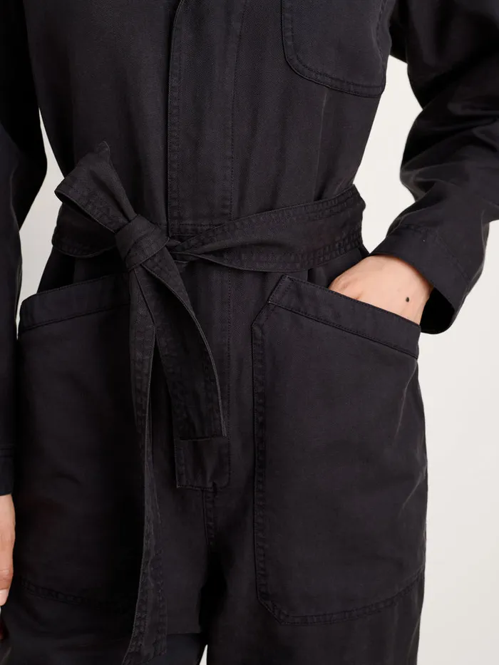 Women Alex Mill Jumpsuits Standard Zip Jumpsuit In Drapey Cotton Twill Black Women Alex Mill Jumpsuits Standard Zip Jumpsuit In Drapey Cotton Twill Black