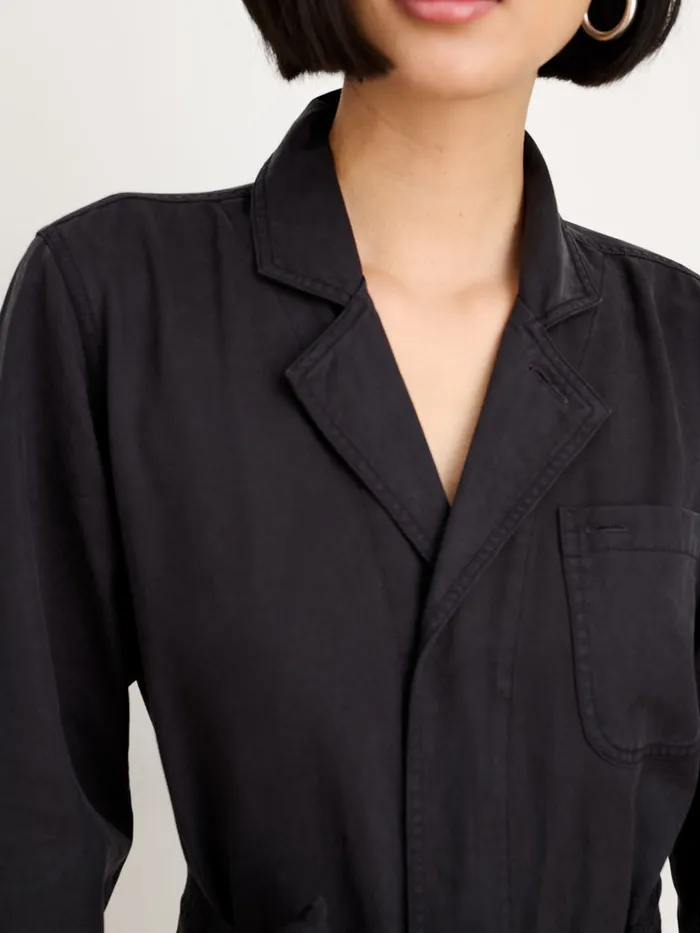 Women Alex Mill Jumpsuits Standard Zip Jumpsuit In Drapey Cotton Twill Black Women Alex Mill Jumpsuits Standard Zip Jumpsuit In Drapey Cotton Twill Black