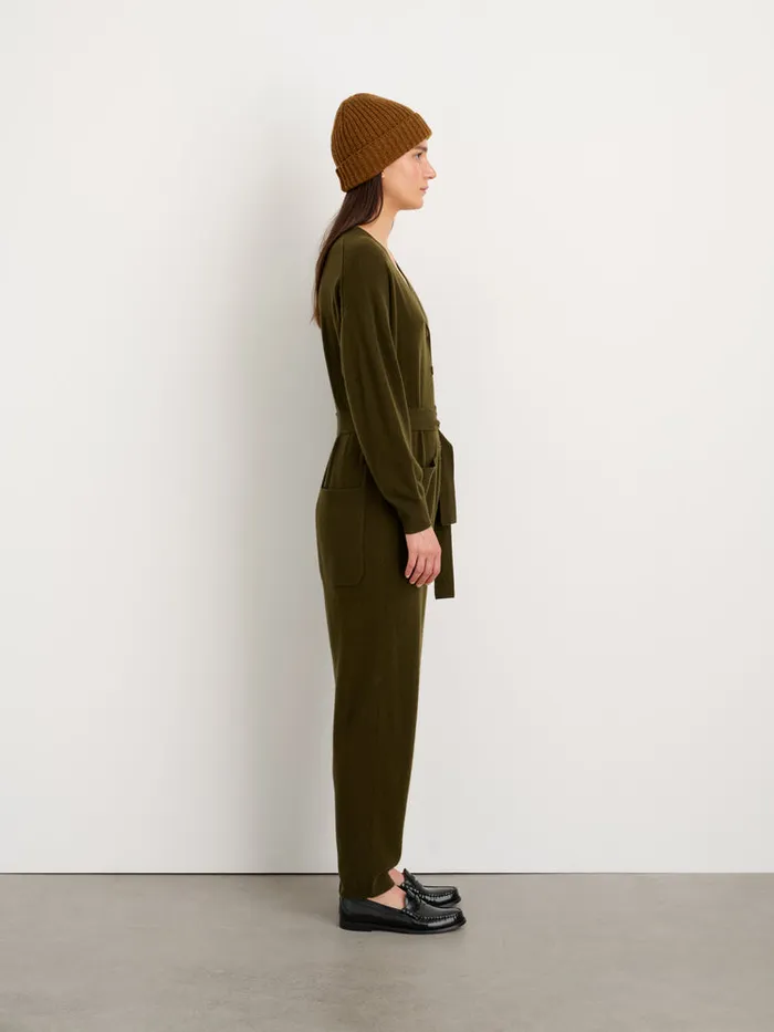 Women Alex Mill Jumpsuits Sweater Jumpsuit In Cashmere Dark Olive Women Alex Mill Jumpsuits Sweater Jumpsuit In Cashmere Dark Olive
