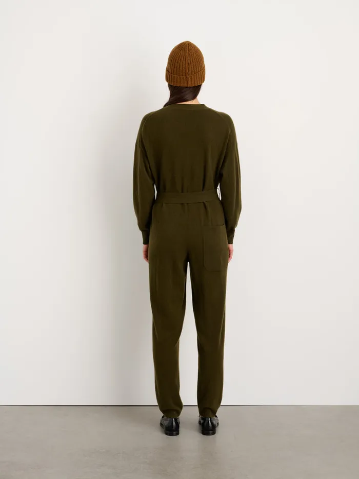 Women Alex Mill Jumpsuits Sweater Jumpsuit In Cashmere Dark Olive Women Alex Mill Jumpsuits Sweater Jumpsuit In Cashmere Dark Olive