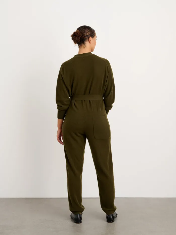 Women Alex Mill Jumpsuits Sweater Jumpsuit In Cashmere Dark Olive Women Alex Mill Jumpsuits Sweater Jumpsuit In Cashmere Dark Olive