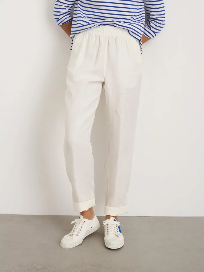 Women Alex Mill Pants Angelina Pant In Linen Off White