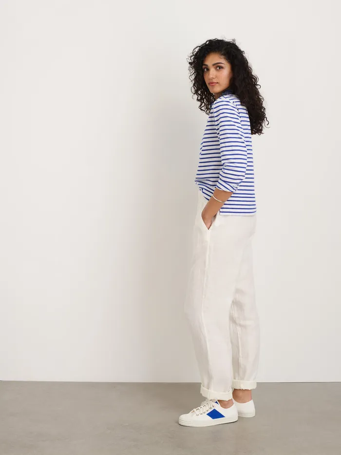 Women Alex Mill Pants Angelina Pant In Linen Off White