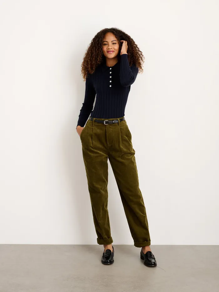Women Alex Mill Pants Boy Pant In Corduroy Dark Olive