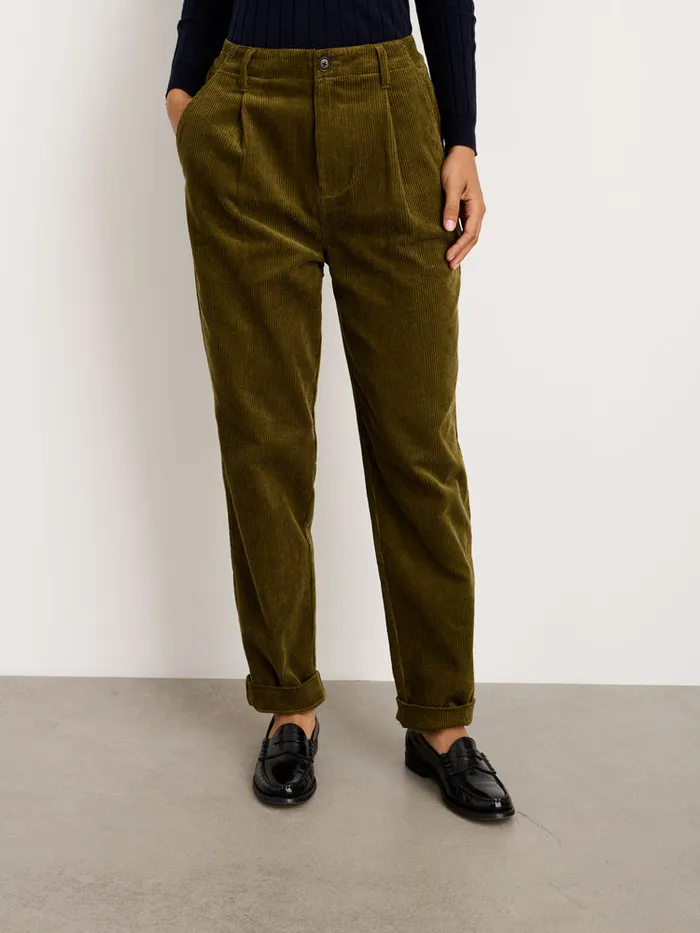 Women Alex Mill Pants Boy Pant In Corduroy Dark Olive