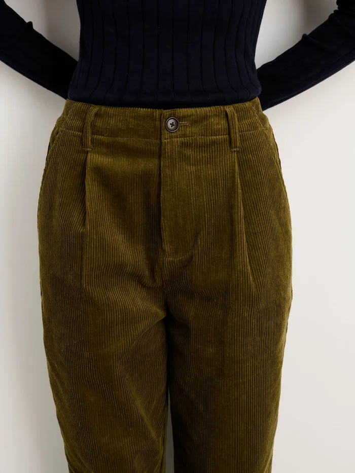 Women Alex Mill Pants Boy Pant In Corduroy Dark Olive