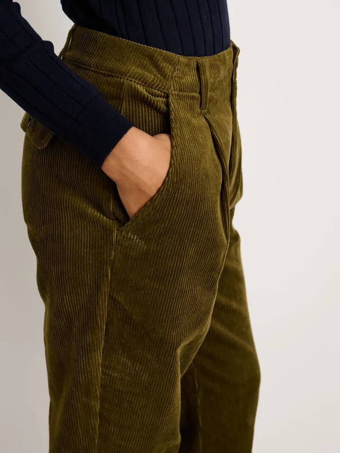 Women Alex Mill Pants Boy Pant In Corduroy Dark Olive