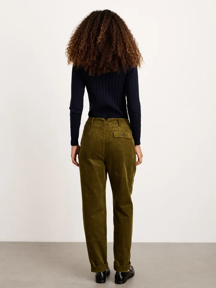 Women Alex Mill Pants Boy Pant In Corduroy Dark Olive