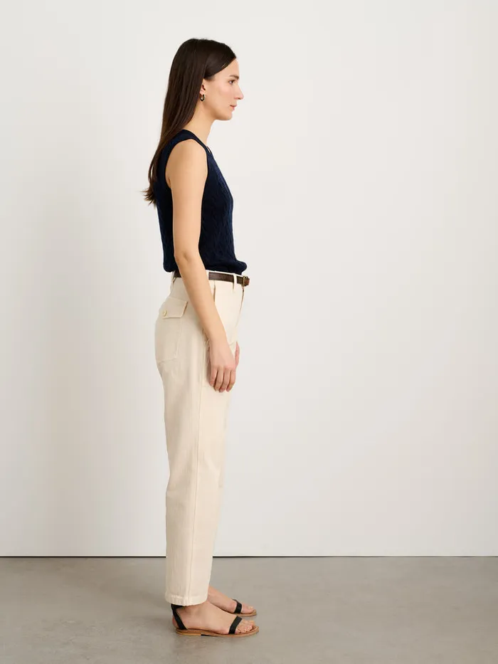 Women Alex Mill Pants Neil Pant In Herringbone Ecru