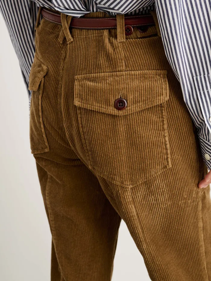 Women Alex Mill Pants Neil Straight Leg Pant In Corduroy Dark Khaki