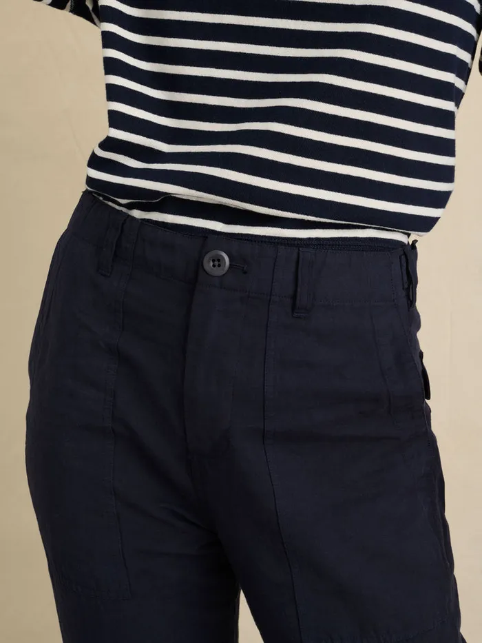 Women Alex Mill Pants Neil Utility Straight Leg Pant Washed Navy