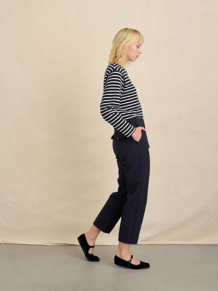 Women Alex Mill Pants Neil Utility Straight Leg Pant Washed Navy