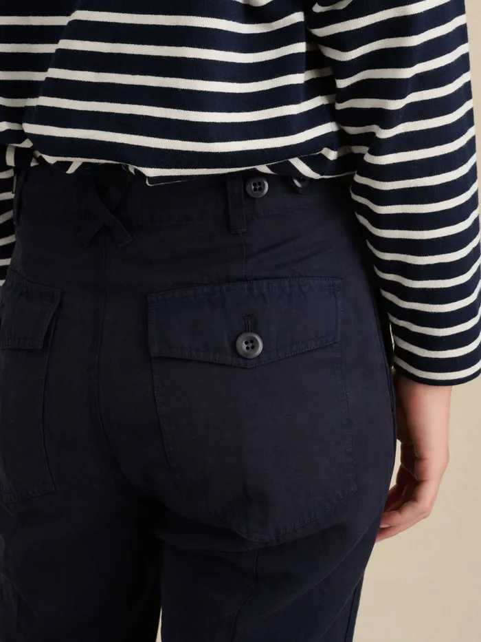 Women Alex Mill Pants Neil Utility Straight Leg Pant Washed Navy