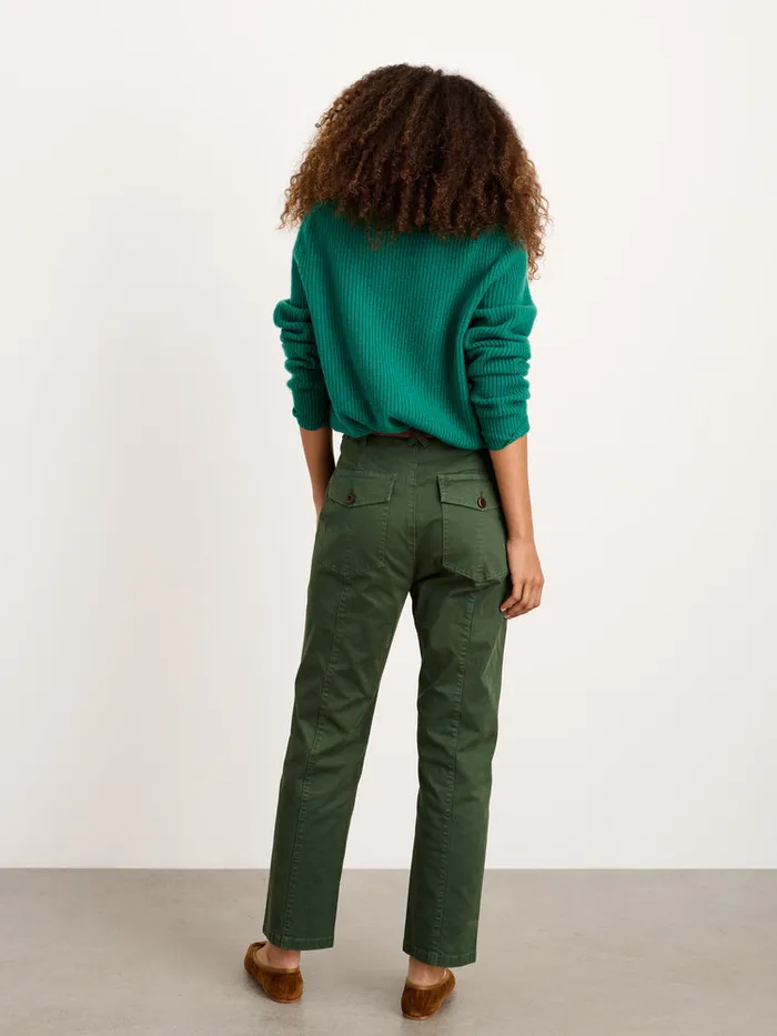 Women Alex Mill Pants Nellie Straight Leg Pant In Chino Pine Needle